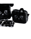 16 Inch Trolley Bag 3 Pcs Set - Black Cat